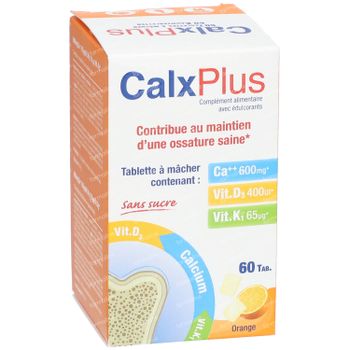 CalxPlus Orange Sans Sucre 60 comprimés