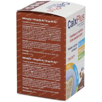CalxPlus Chocolade Zonder Suiker 60 tabletten