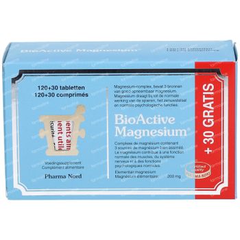 Pharma Nord BioActive Magnesium +30 Comprimés GRATUIT 120+30 comprimés