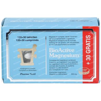 Pharma Nord BioActive Magnesium +30 Tabletten GRATIS 120+30 tabletten