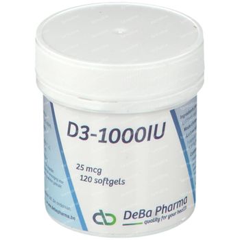 DeBa Pharma D3-1000 25mcg 120 st