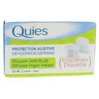 Quies Protection Auditive Anti-Bruit Silicone 3 Paires
