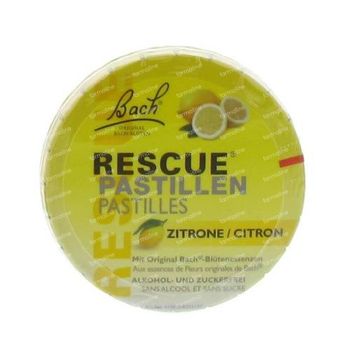 Bach Bloesem Rescue Pastilles Citron Sans Sucre 50 g