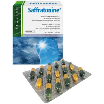 Fytostar Saffratonine – Positieve Instelling – Voedingssupplement bij Stress of Negatieve Gevoelens  60 capsules