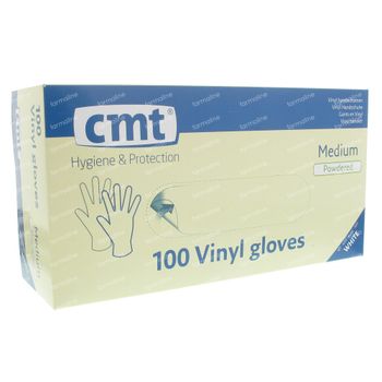 Handschuh CMT Vinyl WeißTransparant mm 100 st