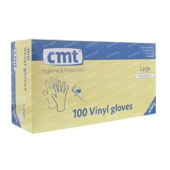 Handschuh CMT Vinyl Weiß gm 100 st