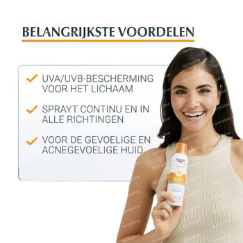 Eucerin Sun Sensitive Protect SPF50 Dry Touch Mist Transparent 200 ml