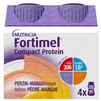 Fortimel Compact Protein Perzik - Mango 4x125 ml