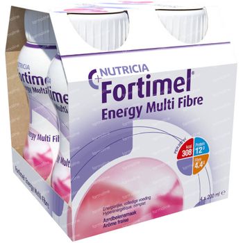 Fortimel Energy Multifibre Fraise 4x200 ml