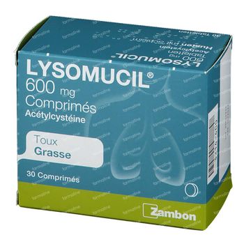 Lysomucil 600 mg 30 comprimés