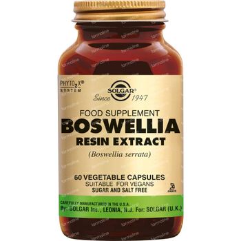 Solgar Boswellia Resin Extract 60 capsules