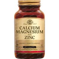 Solgar Calcium Magnesium Plus Zinc 100 comprimés