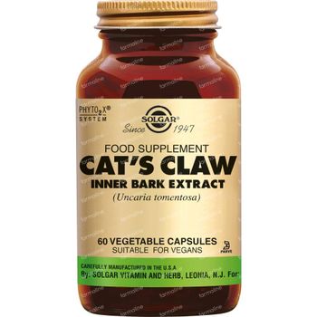 Solgar Cats Claw Inner Bark Extract 60 capsules