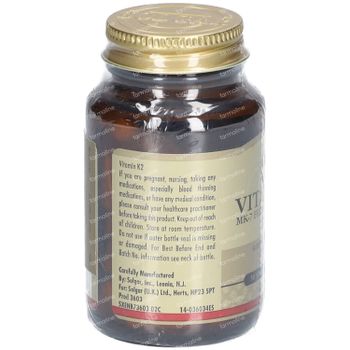 Solgar Vitamin K-2 100Mcg 50 capsules