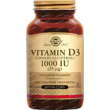 Solgar Vitamin D-3 25Mcg/1000IU 90 tabletten