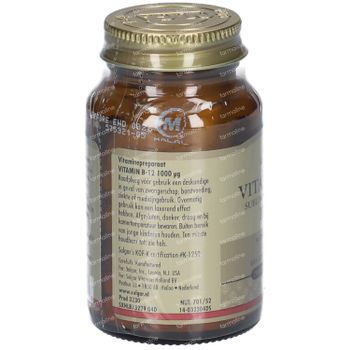 Solgar Vitamin B-12 1000Mcg 250 comprimés à croquer
