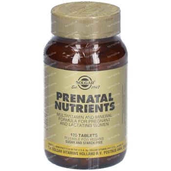Solgar Prenatal Nutrients 120 comprimés