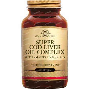 Solgar Super Cod Liver Oil Complex 60 gélules souples