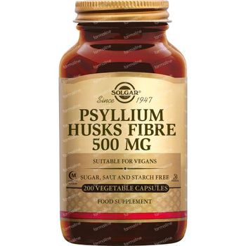 Solgar Psyllium Husks Fibre 500Mg 200 capsules