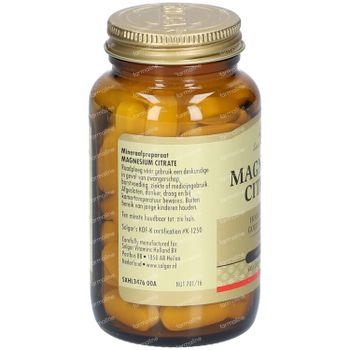 Solgar Magnesium Citrate 60 tabletten
