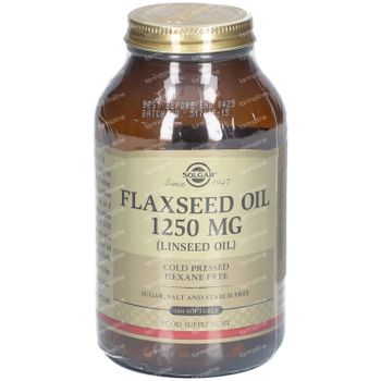 Solgar Flaxseed Oil 1250Mg 100 softgels