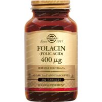 Solgar Folacin 400Mcg 250 tabletten