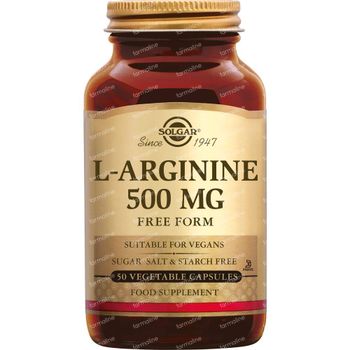 Solgar L-Arginine 500mg 50 capsules