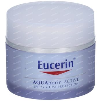 Eucerin AQUAporin ACTIVE Crème Hydratation Intense Longue Durée SPF25 Tous Types de Peau 50 ml crème