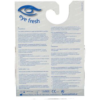 Eye Fresh 3 Mois Lentilles Mensuelles 2-pack  -6,00 2 st