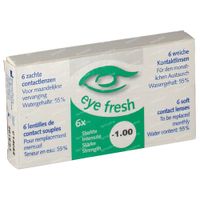 Eye Fresh Weiche Monat Kontaktlinsen 6-pack -1,00 1 st