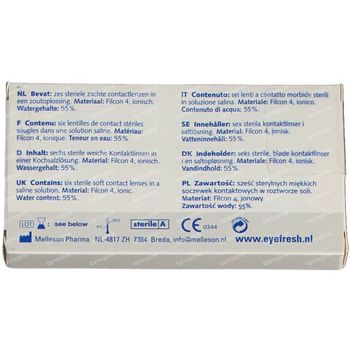 Eye Fresh Lentilles Mensuelles Souples 6-pack  -1,00 1 pièce