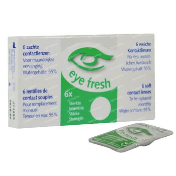 Eye Fresh Lentilles Mensuelles Souples 6-pack  -1,25 1 pièce