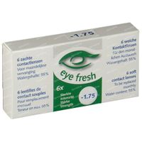Eye Fresh Lentilles Mensuelles Souples 6-pack -1,75 1 pièce