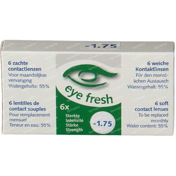 Eye Fresh Lentilles Mensuelles Souples 6-pack  -1,75 1 pièce