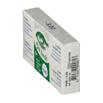 Eye Fresh Lentilles Mensuelles Souples 6-pack  -3,00 1 pièce
