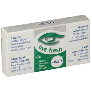Eye Fresh Lentilles Mensuelles Souples 6-pack  -4,50 1 pièce