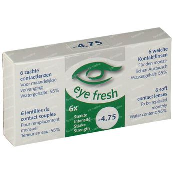 Eye Fresh Lentilles Mensuelles Souples 6-pack  -4,75 1 pièce
