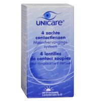 Unicare Souple Lentilles Mensuelles -1,00 4 lentilles