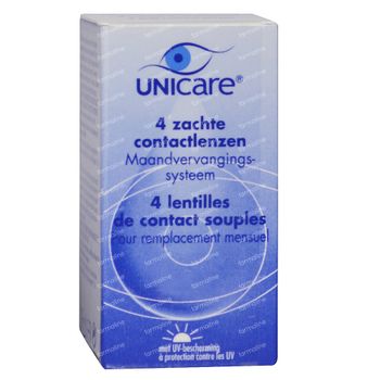 Unicare Souple Lentilles Mensuelles -1,00 4 st