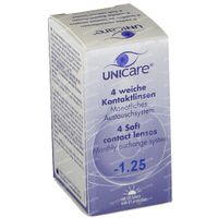 Unicare Weiche Monatslinsen -1,25 4 st