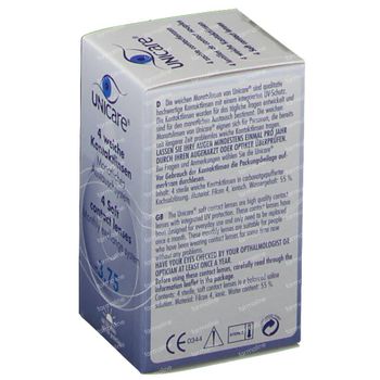 Unicare Souple Lentilles Mensuelles -3,75 4 st