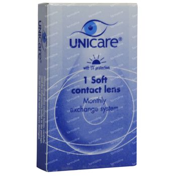 Unicare Souple Lentilles Mensuelles -1,25 1 st