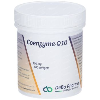 DeBa Pharma Coenzyme Q10 100mg 180 capsules