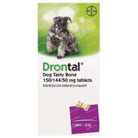 Drontal Dog Tasty 150/144/50mg 17x6 tabletten