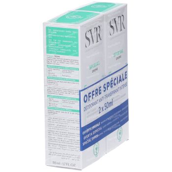 SVR Spirial Crème Deodorant Anti-Transpirant 48h Duo 100 ml crème