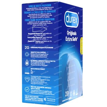 Durex® Originals Extra Safe Condooms 20 condooms