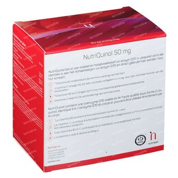 Nutrisan Nutriquinol 50 mg + 30 Caps Gratuit 180+30 gélules souples
