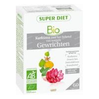 Superdiet Gewrichtscomplex Kurkuma - Zwarte bes - Harpagophytum - Brandnetel Bio 60 capsules