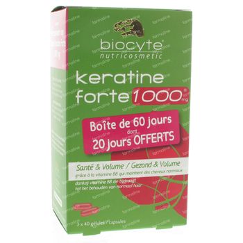 Biocyte Keratine Forte 2+1 Gratuit 120 capsules