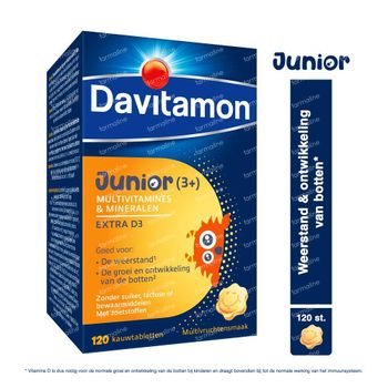 Davitamon Junior Multivrucht 120 kauwtabletten